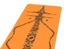 Liforme år af tigerens yogamåtte livlig orange/sort-creme yoga måtter 4R8036 - Image 4