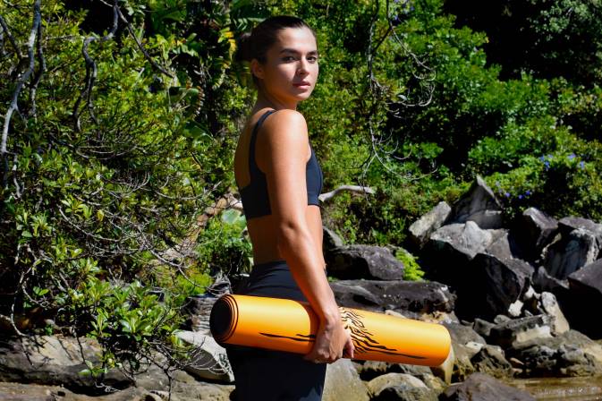 Liforme år af tigerens yogamåtte livlig orange/sort-creme yoga måtter 4R8036 - Image 8