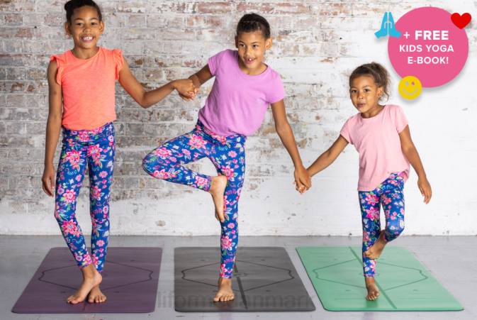 Liforme klassisk yogamåtte til børn blå yoga måtter 4R8072 - Image 5