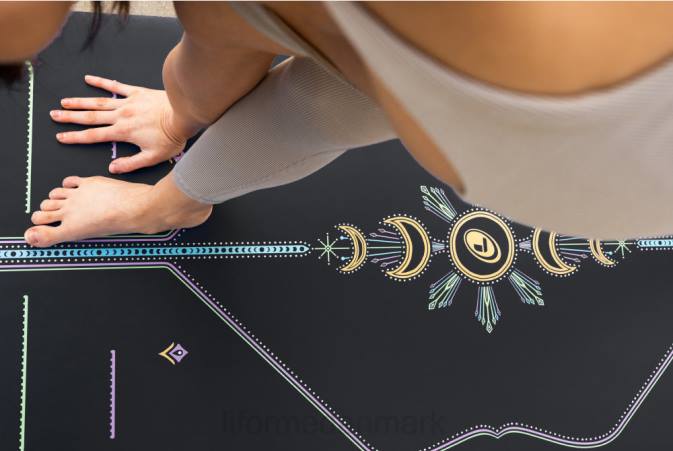 Liforme kosmisk måne rejse yogamåtte sort yoga måtter 4R8045 - Image 3