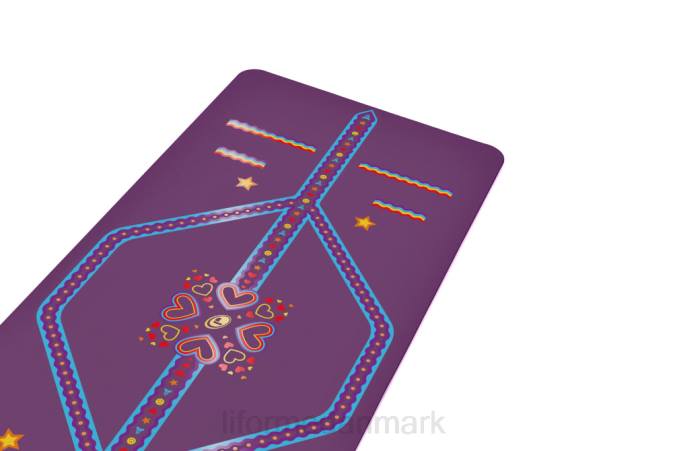Liforme legesyg yogamåtte til børn lilla jord yoga måtter 4R8068 - Image 4
