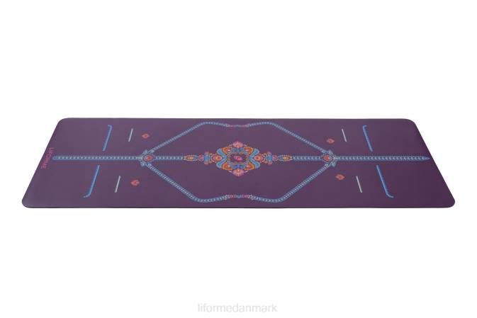 Liforme mindful haverejse yogamåtte lilla/blomstret yoga måtter 4R8049 - Image 4