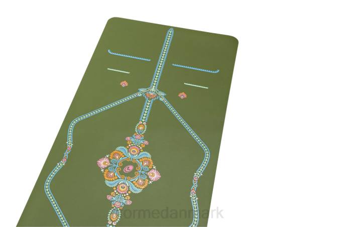 Liforme mindful haveyogamåtte oliven/blomstret yoga måtter 4R801 - Image 4