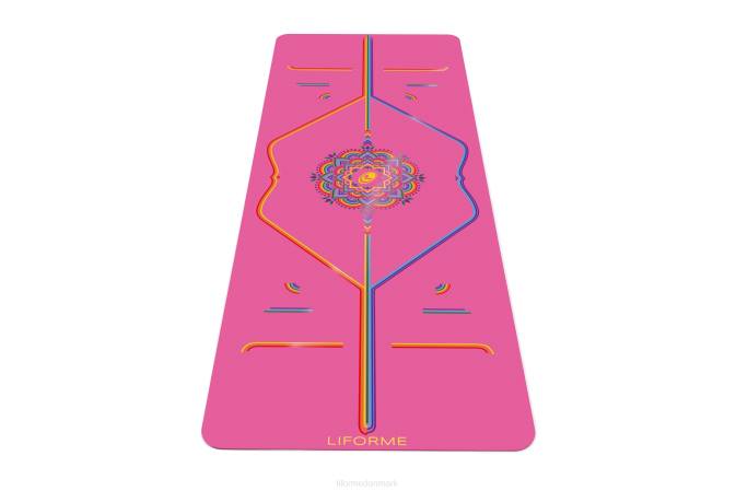 Liforme taknemmelig regnbue rejsemåtte taknemmelig pink/regnbue yoga måtter 4R8055 - Image 9