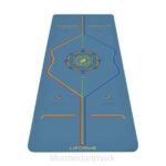 Liforme yoga måtte blå/regnbue yoga måtter 4R8011