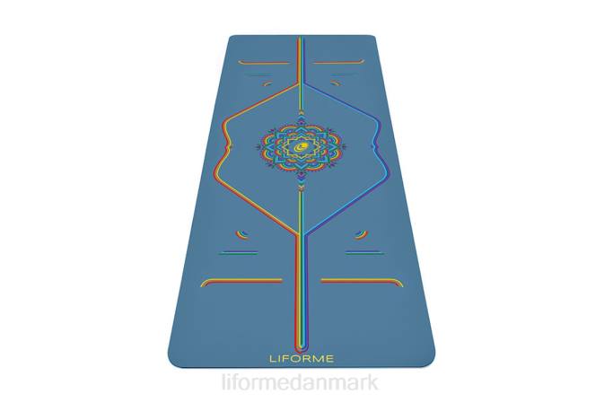 Liforme yoga måtte blå/regnbue yoga måtter 4R8011 - Image 1
