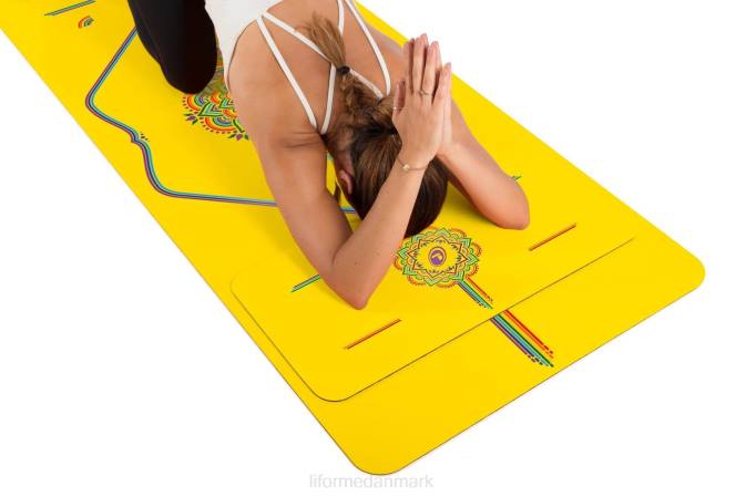 Liforme regnbue håb yoga pude gul/regnbue kollektion 4R8087