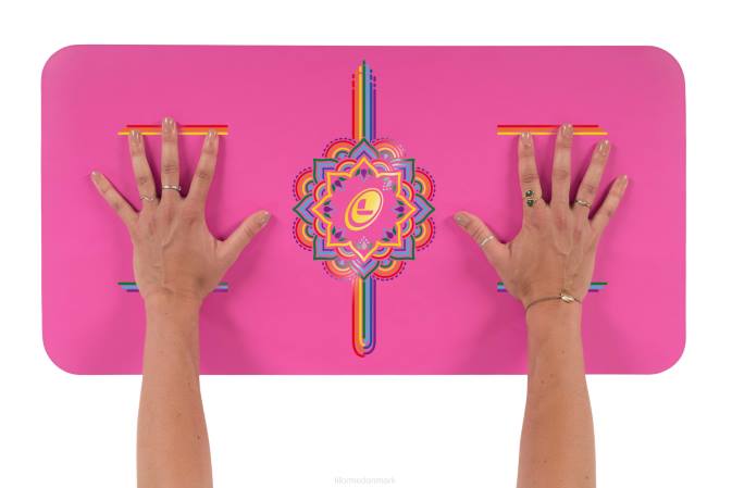 Liforme taknemmelig regnbue yoga pude taknemmelig pink/regnbue kollektion 4R8093