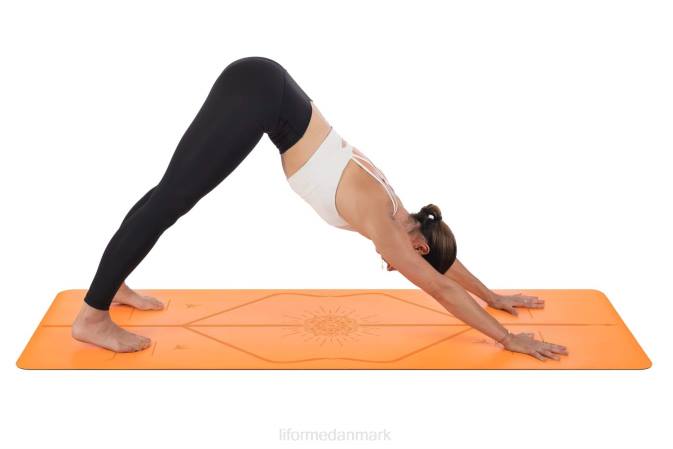 Liforme lykkemåtte livlig orange yoga måtter 4R8026