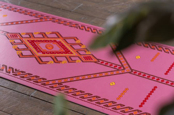 Liforme majestætisk tæppe yogamåtte rødbrun yoga måtter 4R8017