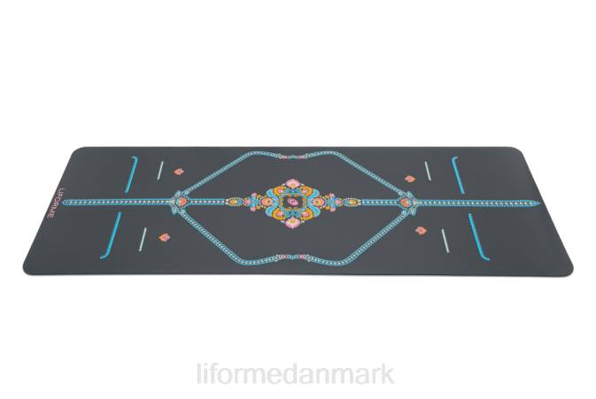 Liforme mindful haveyogamåtte grå/blomstret yoga måtter 4R8015