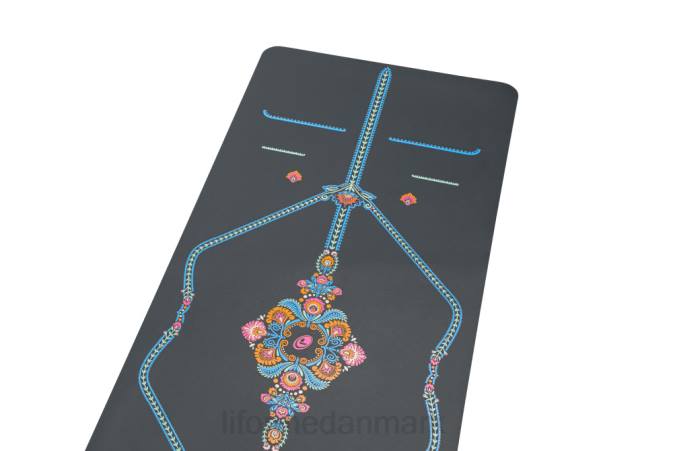 Liforme mindful haveyogamåtte grå/blomstret yoga måtter 4R8015