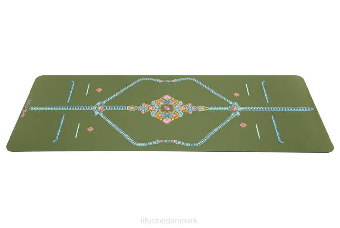Liforme mindful haveyogamåtte oliven/blomstret yoga måtter 4R801