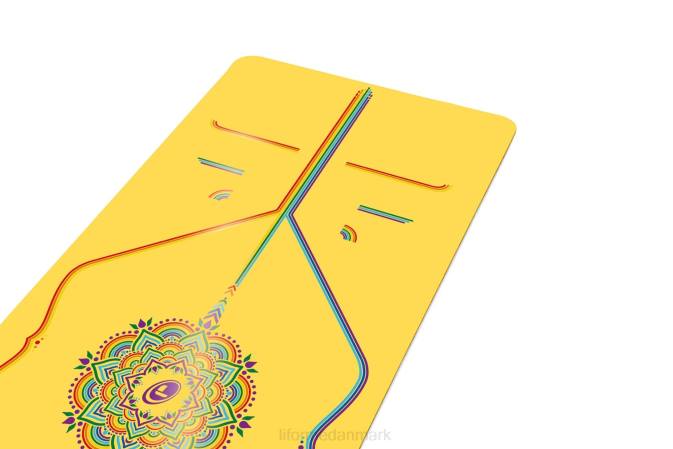 Liforme regnbue håb yoga måtte gul/regnbue yoga måtter 4R8016