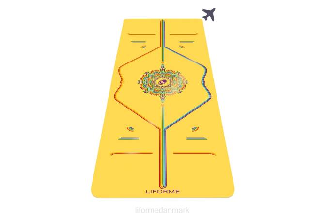 Liforme regnbue håb yoga måtte gul/regnbue yoga måtter 4R8016