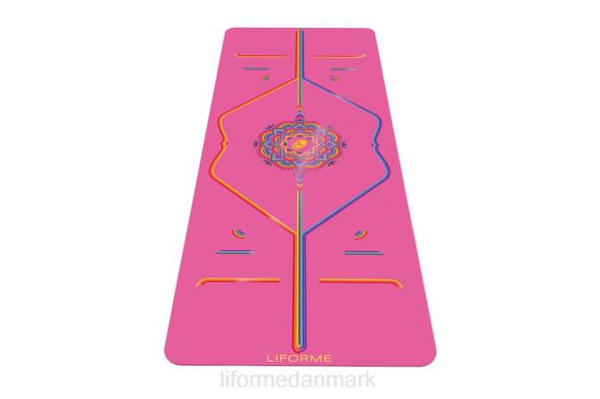 Liforme taknemmelig regnbue yogamåtte taknemmelig pink/regnbue yoga måtter 4R8025