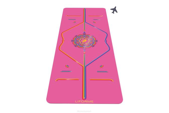 Liforme taknemmelig regnbue yogamåtte taknemmelig pink/regnbue yoga måtter 4R8025