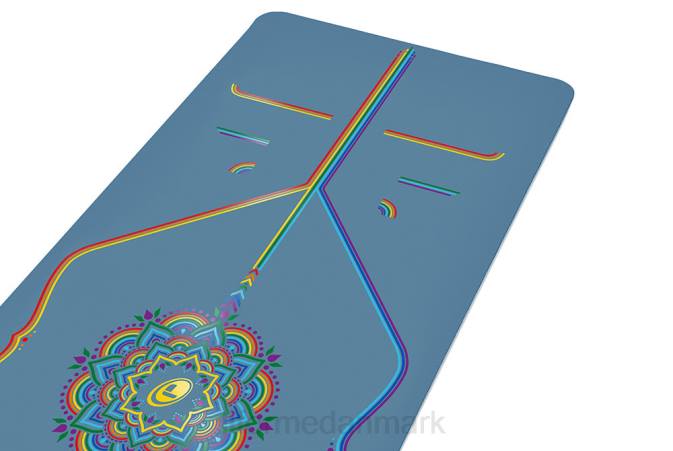 Liforme yoga måtte blå/regnbue yoga måtter 4R8011
