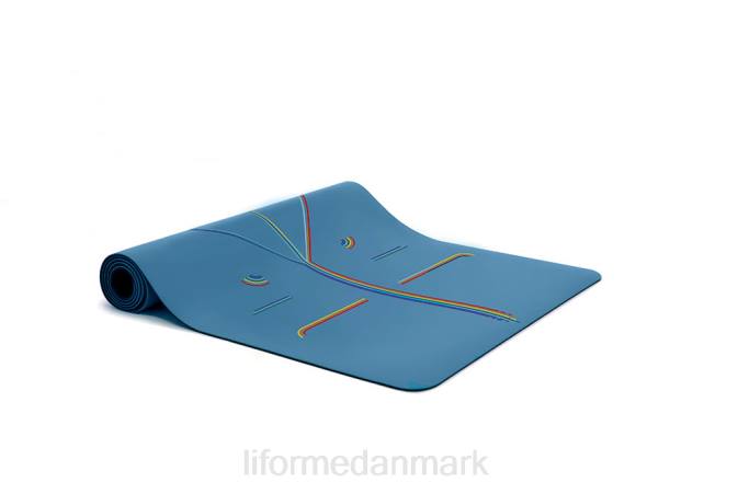 Liforme yoga måtte blå/regnbue yoga måtter 4R8011