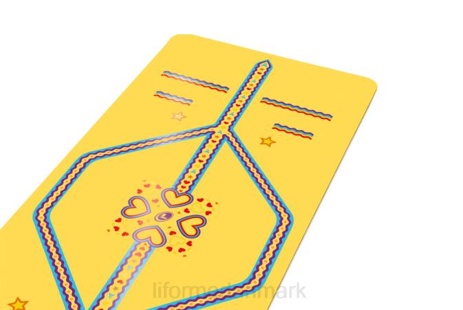 Liforme legesyg yogamåtte til børn gul yoga måtter 4R8076