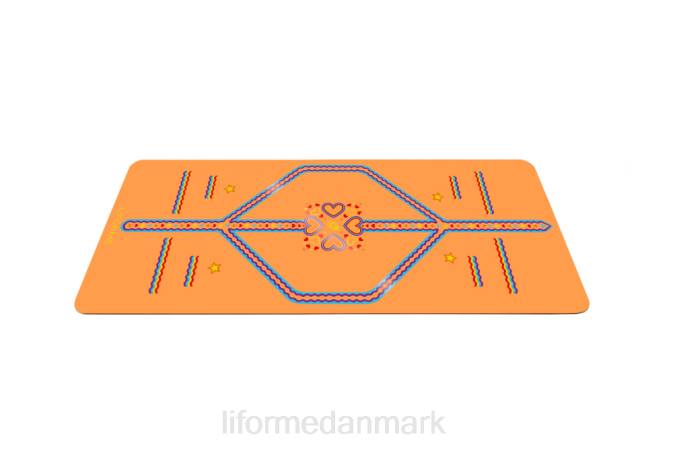 Liforme legesyg yogamåtte til børn livlig orange yoga måtter 4R8069