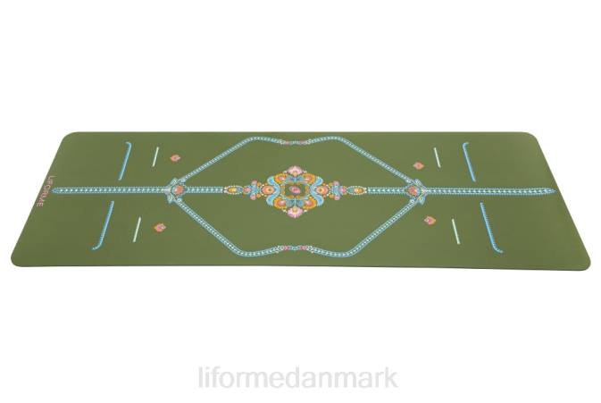 Liforme mindful haverejsemåtte oliven/blomstret yoga måtter 4R8043