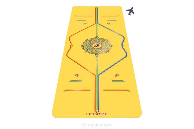 Liforme regnbue håb rejsemåtte gul/regnbue yoga måtter 4R8051