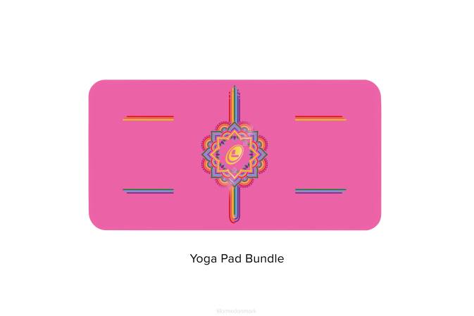 Liforme taknemmelig regnbue rejsemåtte taknemmelig pink/regnbue yoga måtter 4R8055