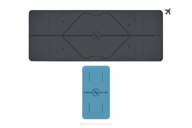 Liforme rejsemåtte og yogapudebundt klassisk yoga måtter 4R8064