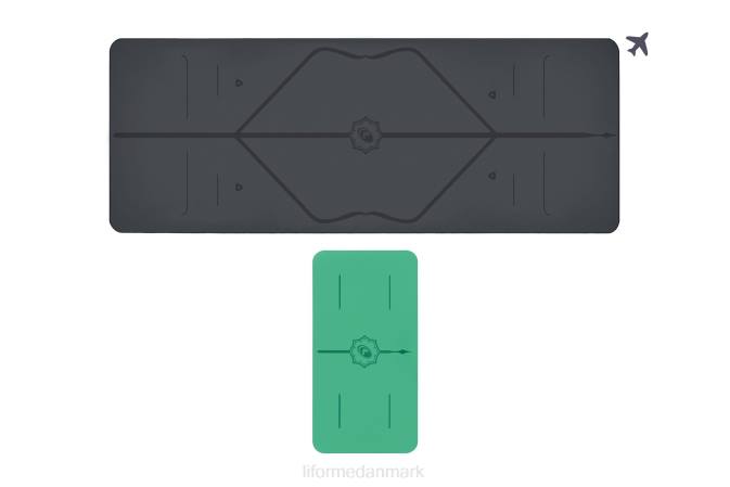 Liforme rejsemåtte og yogapudebundt klassisk yoga måtter 4R8064