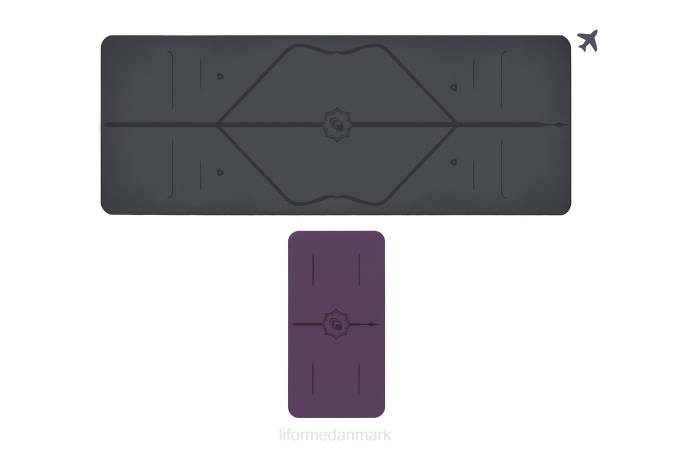 Liforme rejsemåtte og yogapudebundt klassisk yoga måtter 4R8064