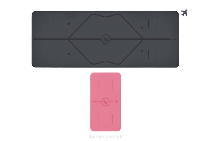 Liforme rejsemåtte og yogapudebundt klassisk yoga måtter 4R8064